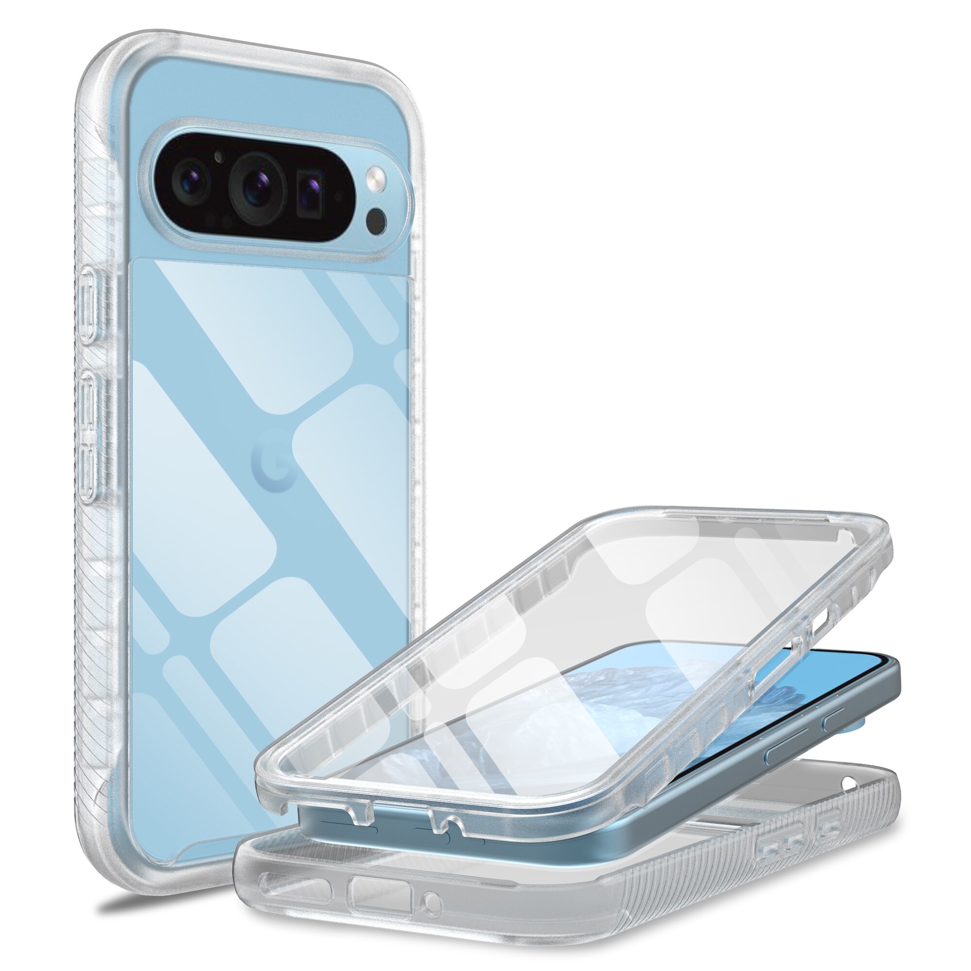 Full Protection Case Google Pixel 9 Genomskinlig