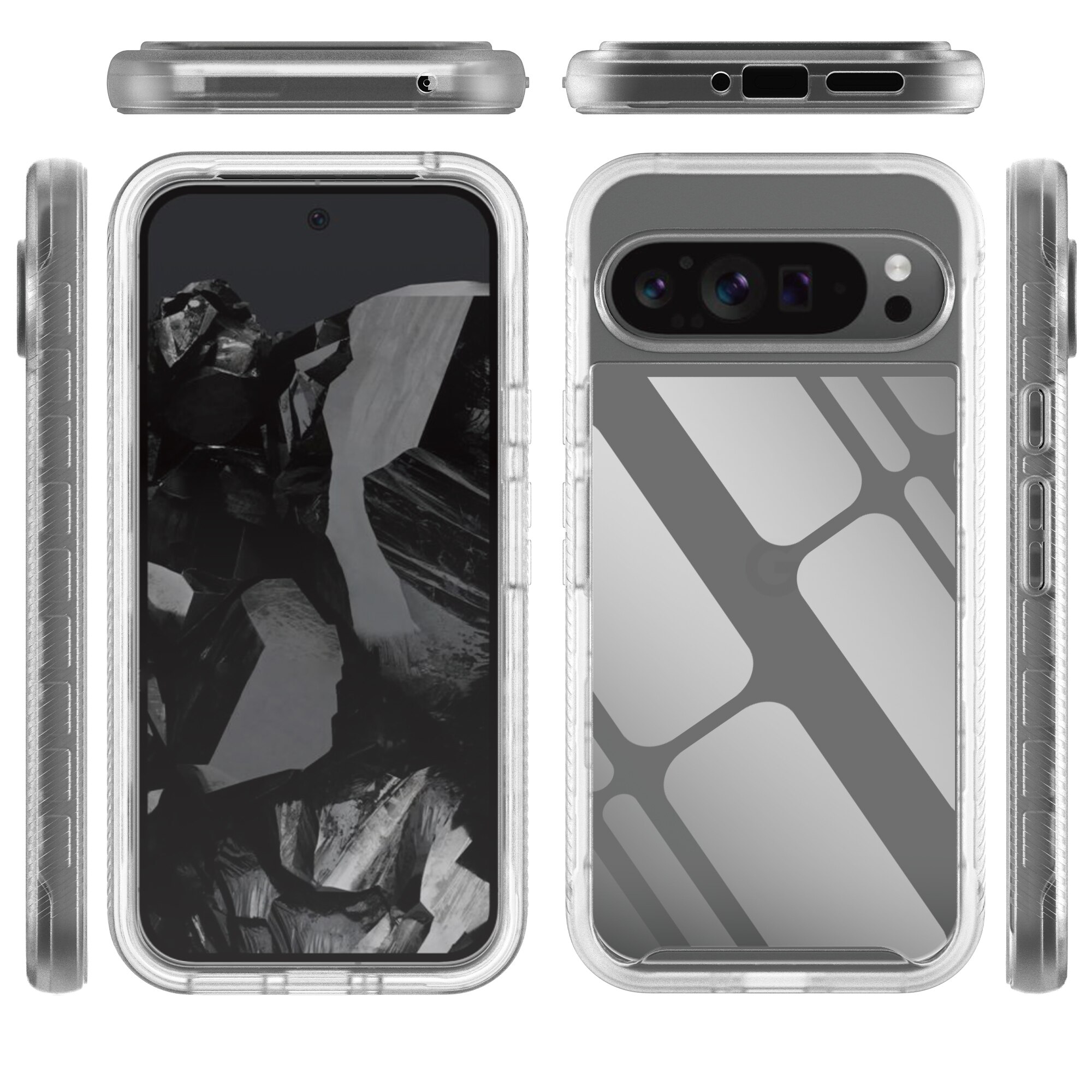 Full Protection Case Google Pixel 9 Pro XL Genomskinlig