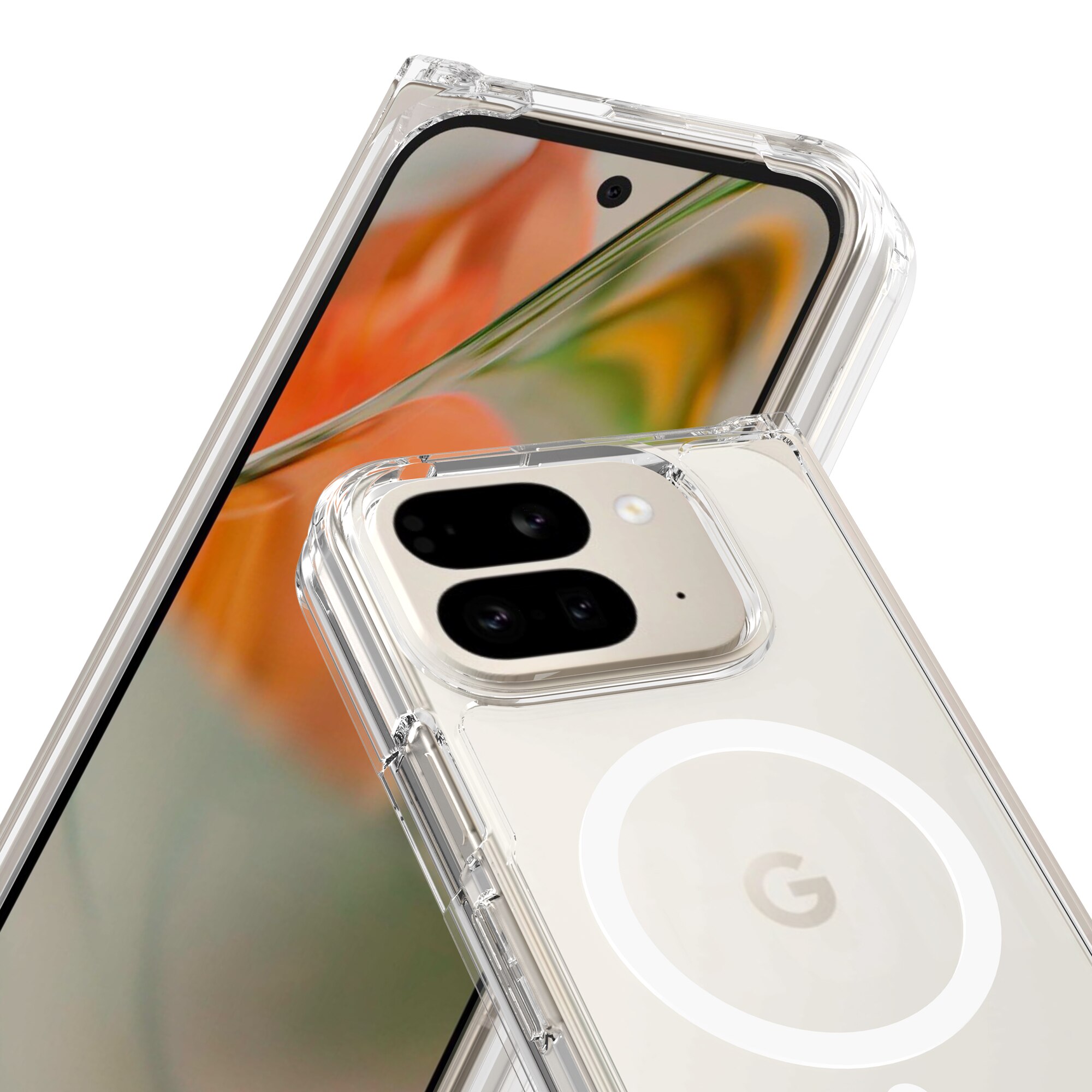 Hybridskal MagSafe Google Pixel 9 Pro Fold transparent