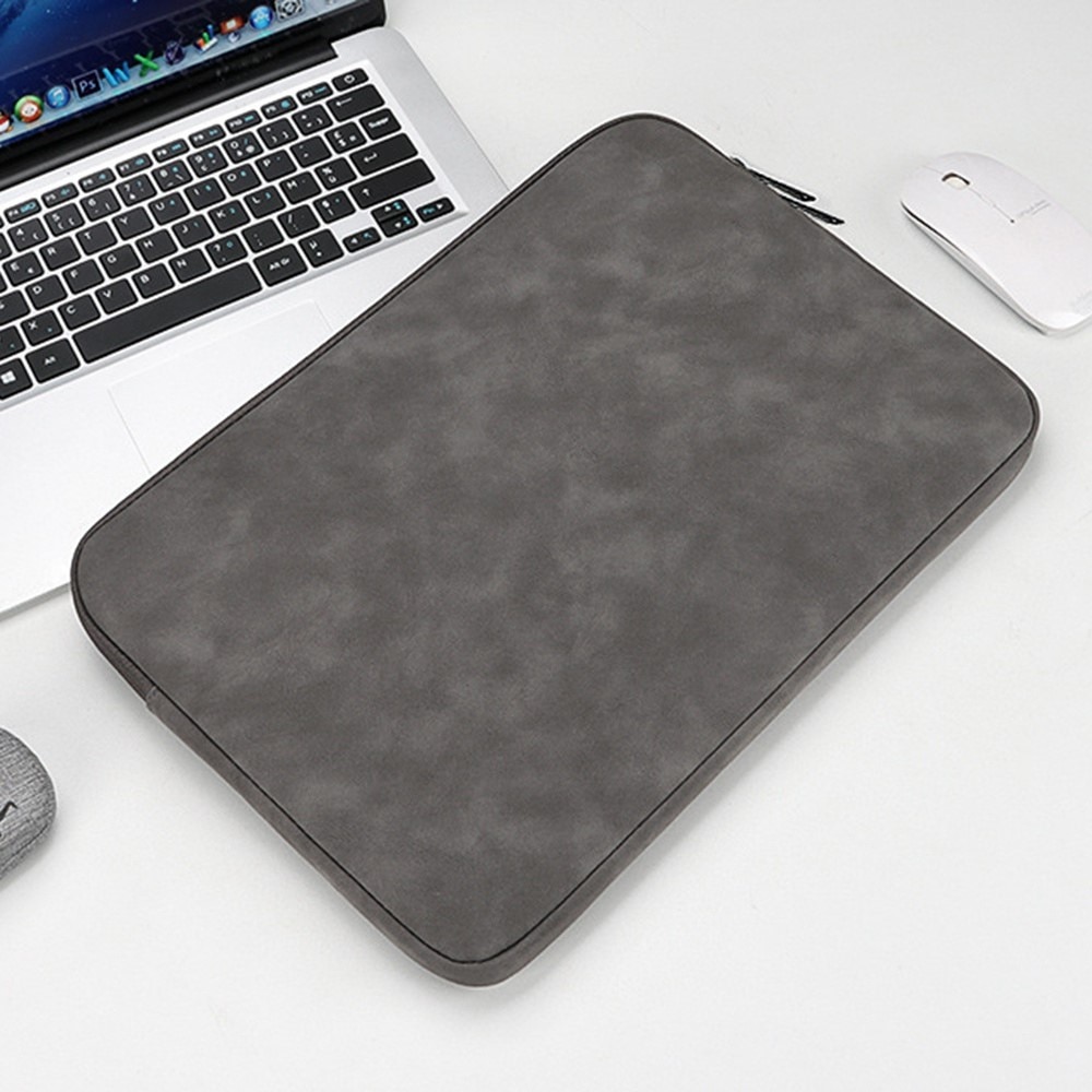 Laptopfodral Läder till 13,3" grå