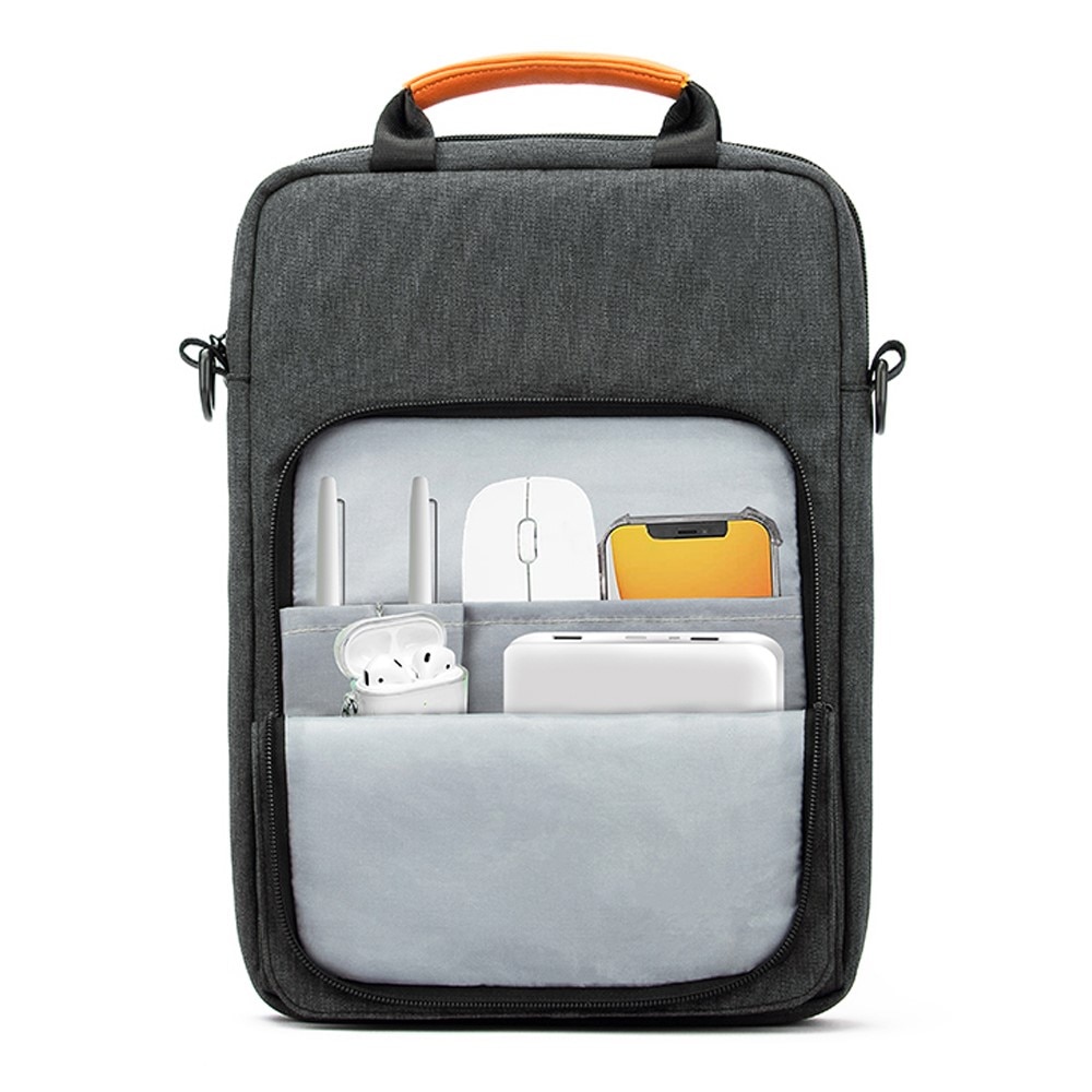 Väska med axelrem till 13.3" laptop/surfplatta grå