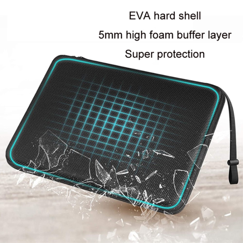 Stöttåligt EVA Laptopfodral 13,3" svart