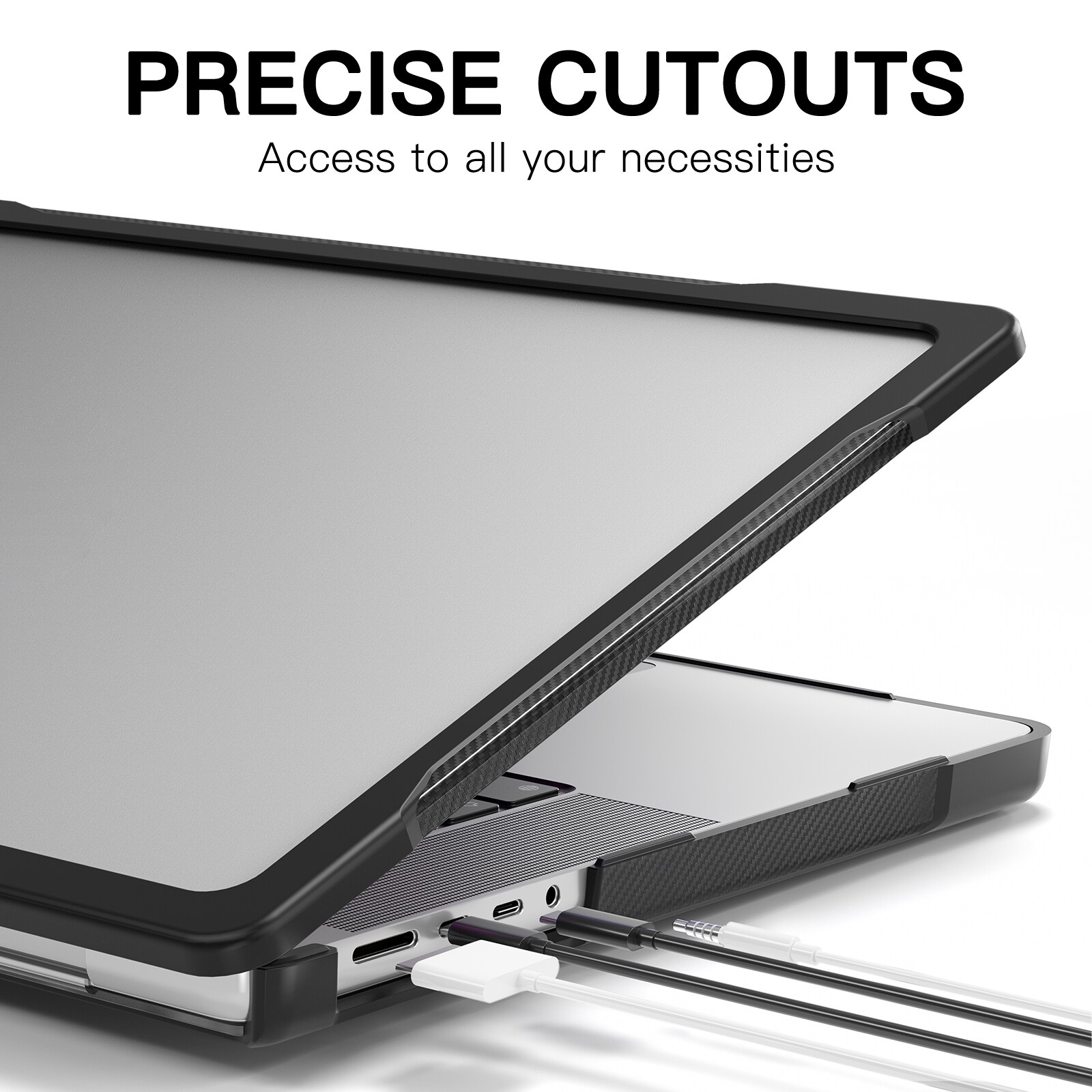 Stöttåligt Skal Apple MacBook Pro 16 2023 Genomskinlig