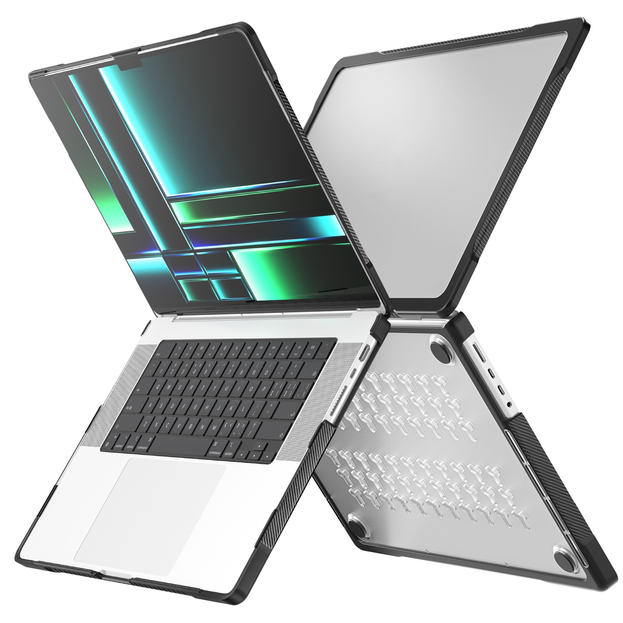 Stöttåligt Skal Apple MacBook Pro 14 2023 Genomskinlig