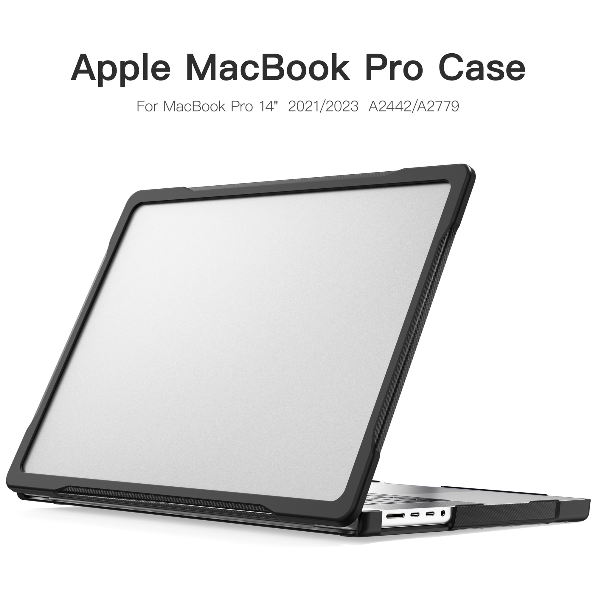 Stöttåligt Skal Apple MacBook Pro 14 2024 Genomskinlig