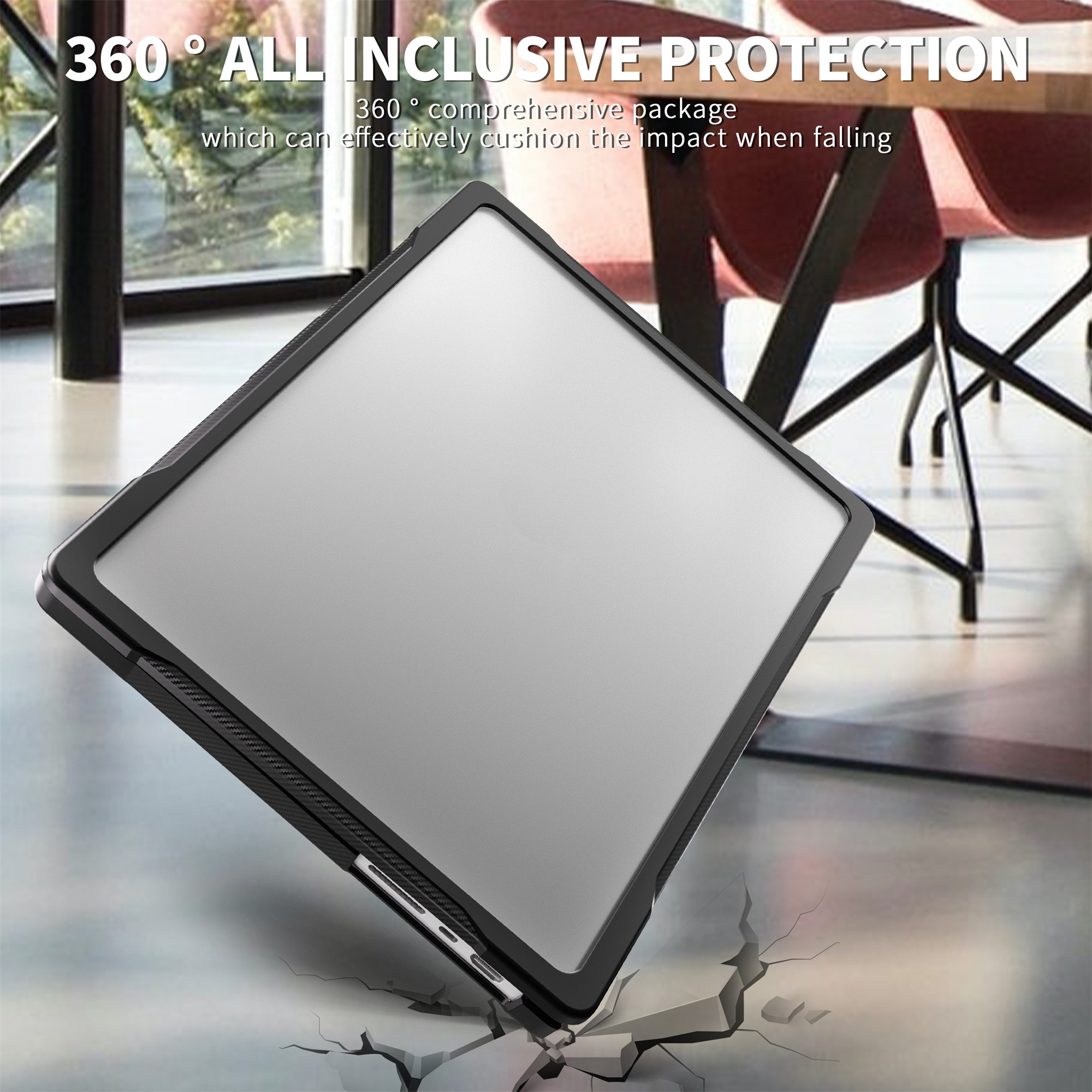 Stöttåligt Skal Apple MacBook Pro 14 2024 Genomskinlig