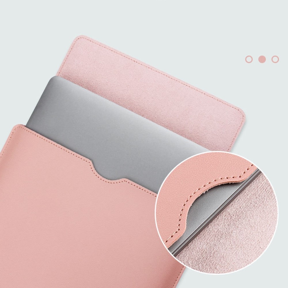 Laptop Sleeve Läder 14" rosa