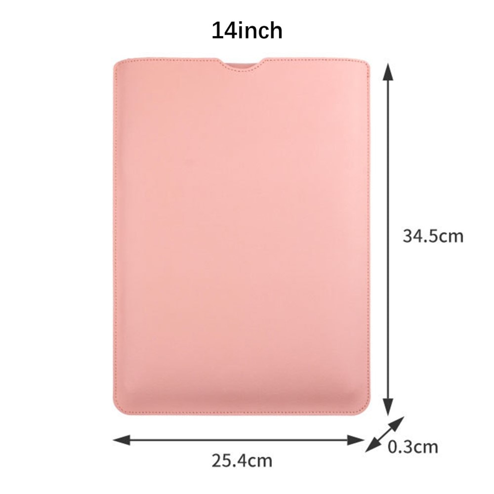 Laptop Sleeve Läder 14" rosa