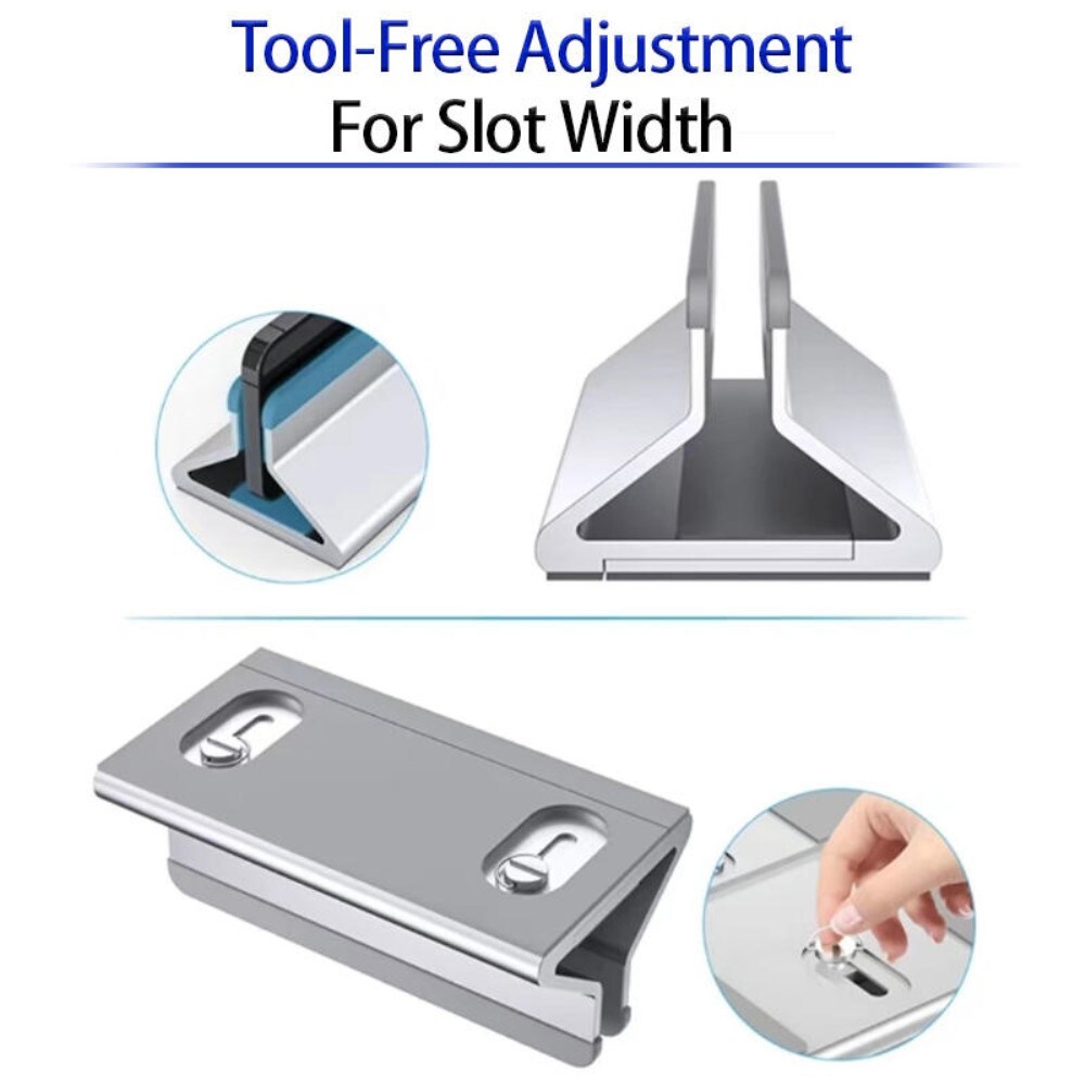 Justerbart Bordsställ för Laptop svart