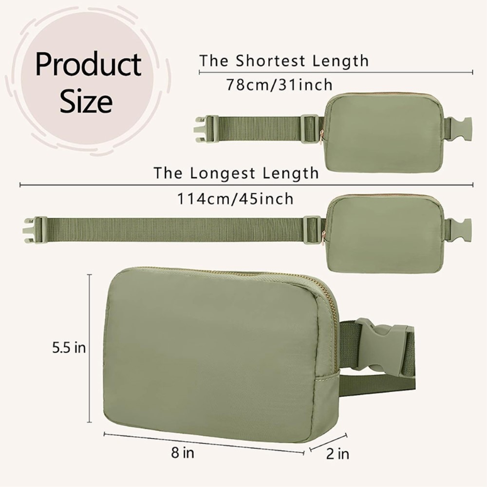 Crossbody Väska Nylon grön