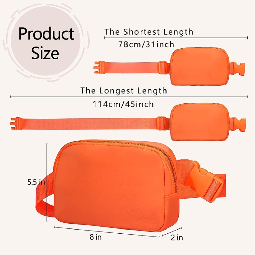 Crossbody Väska Nylon orange