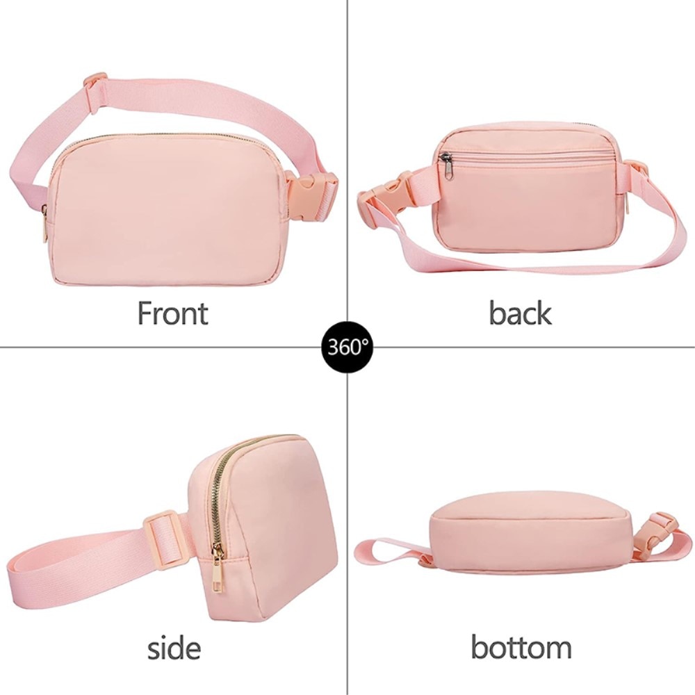 Crossbody Väska Nylon rosa