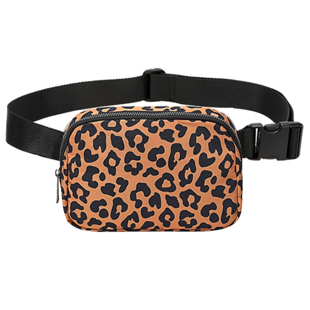 Crossbody Väska Nylon leopard