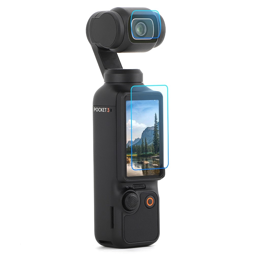 Härdat Glas Skärmskydd + Linsskydd DJI Osmo Pocket 3