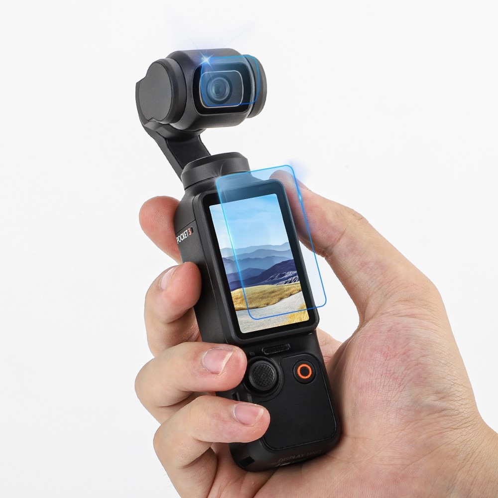 Härdat Glas Skärmskydd + Linsskydd DJI Osmo Pocket 3