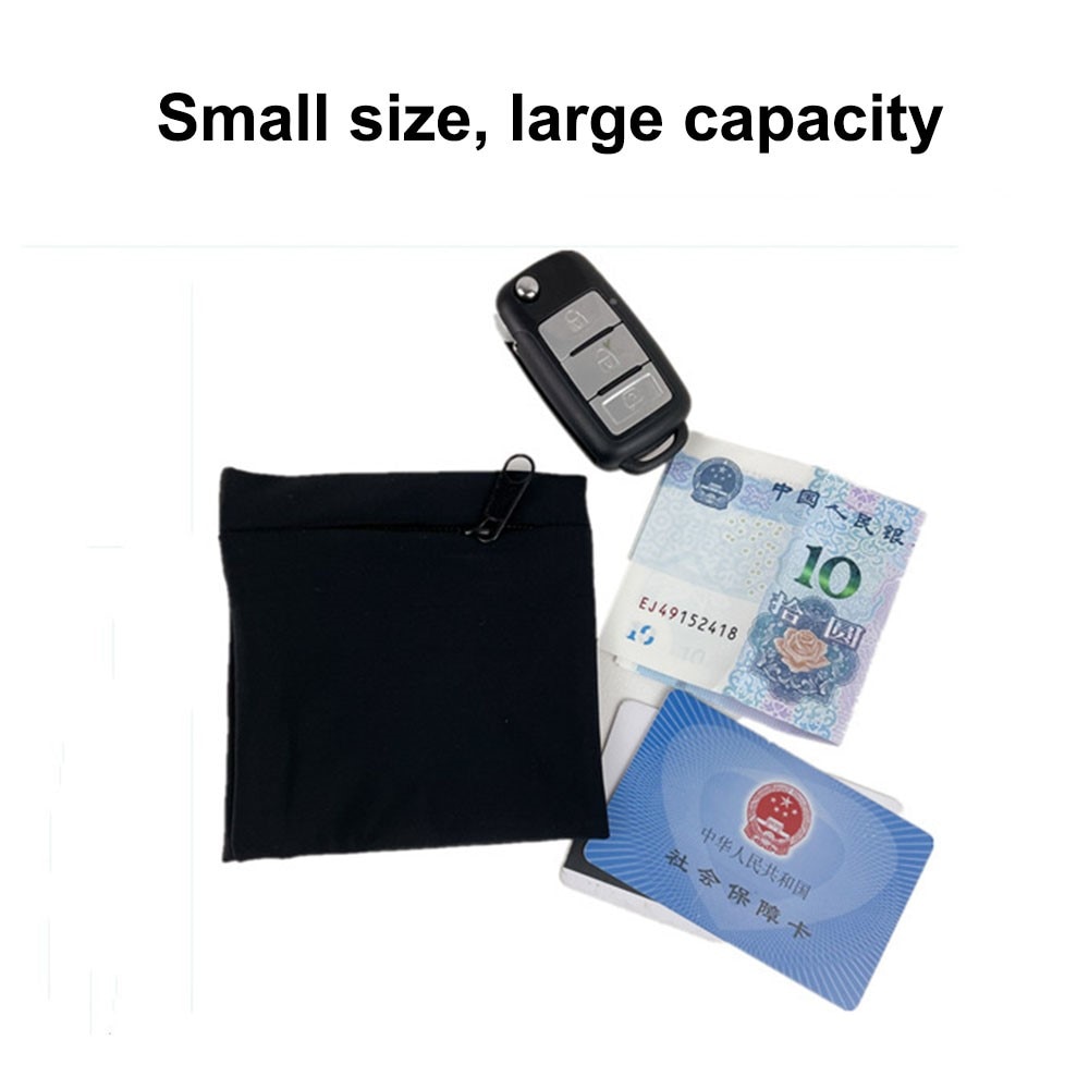 Handledsplånbok/Löparmband Universal svart