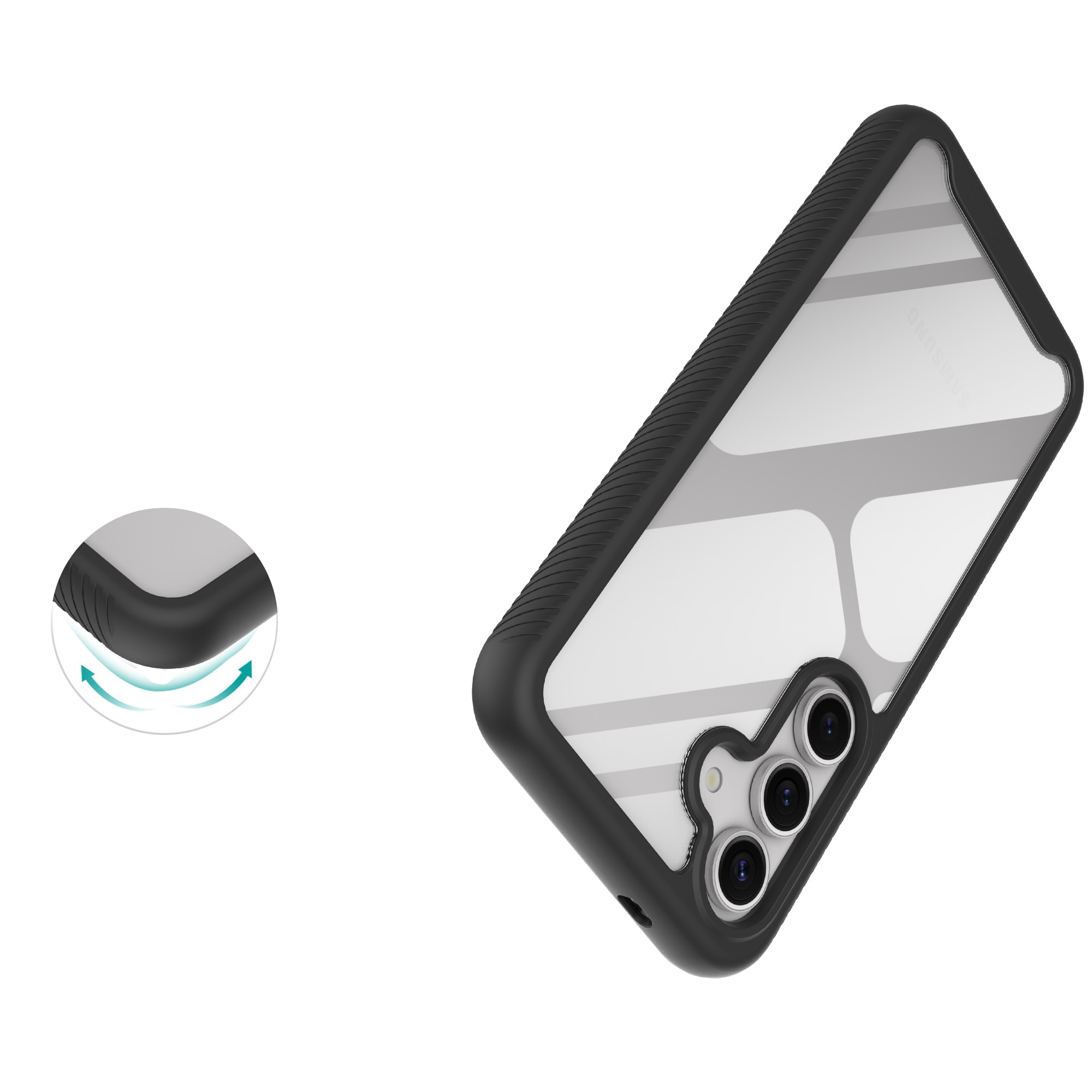 Full Protection Case Samsung Galaxy S25 Svart