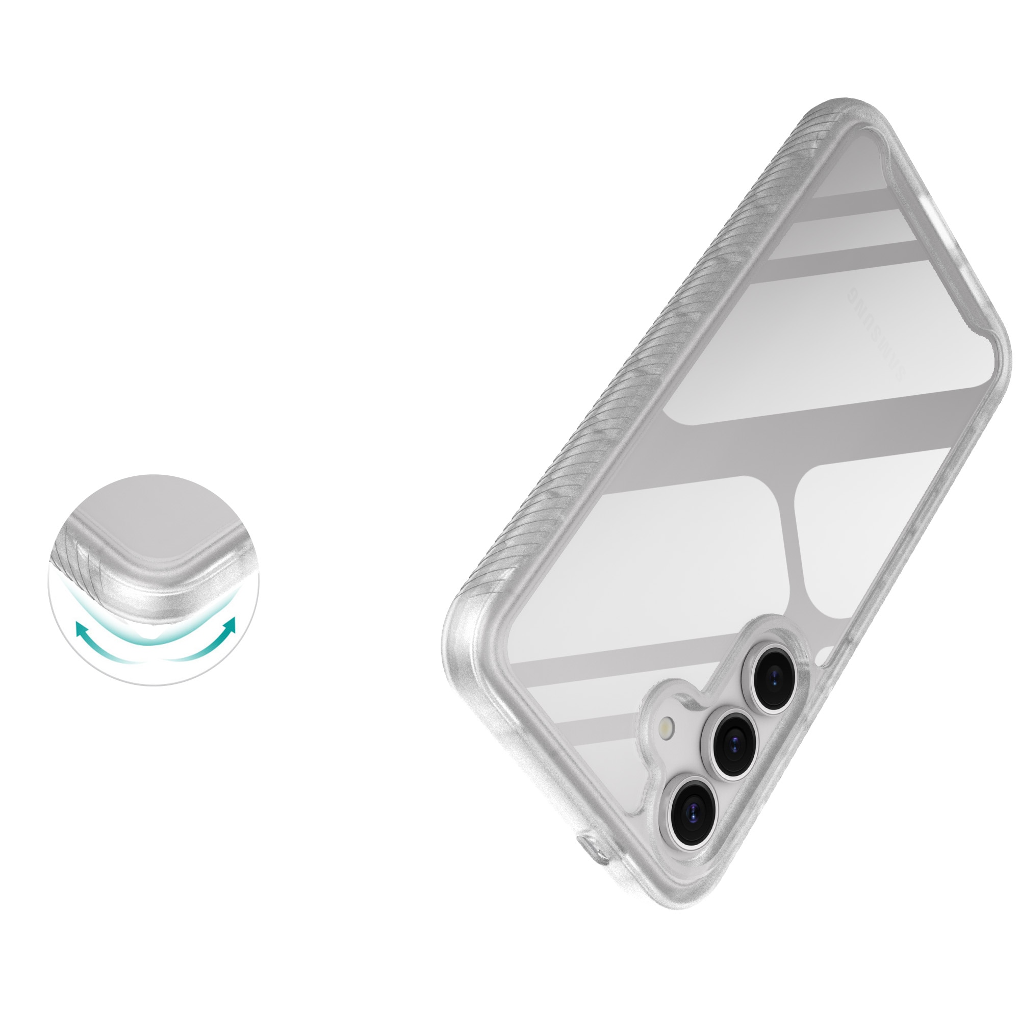 Full Protection Case Samsung Galaxy S25 Genomskinlig