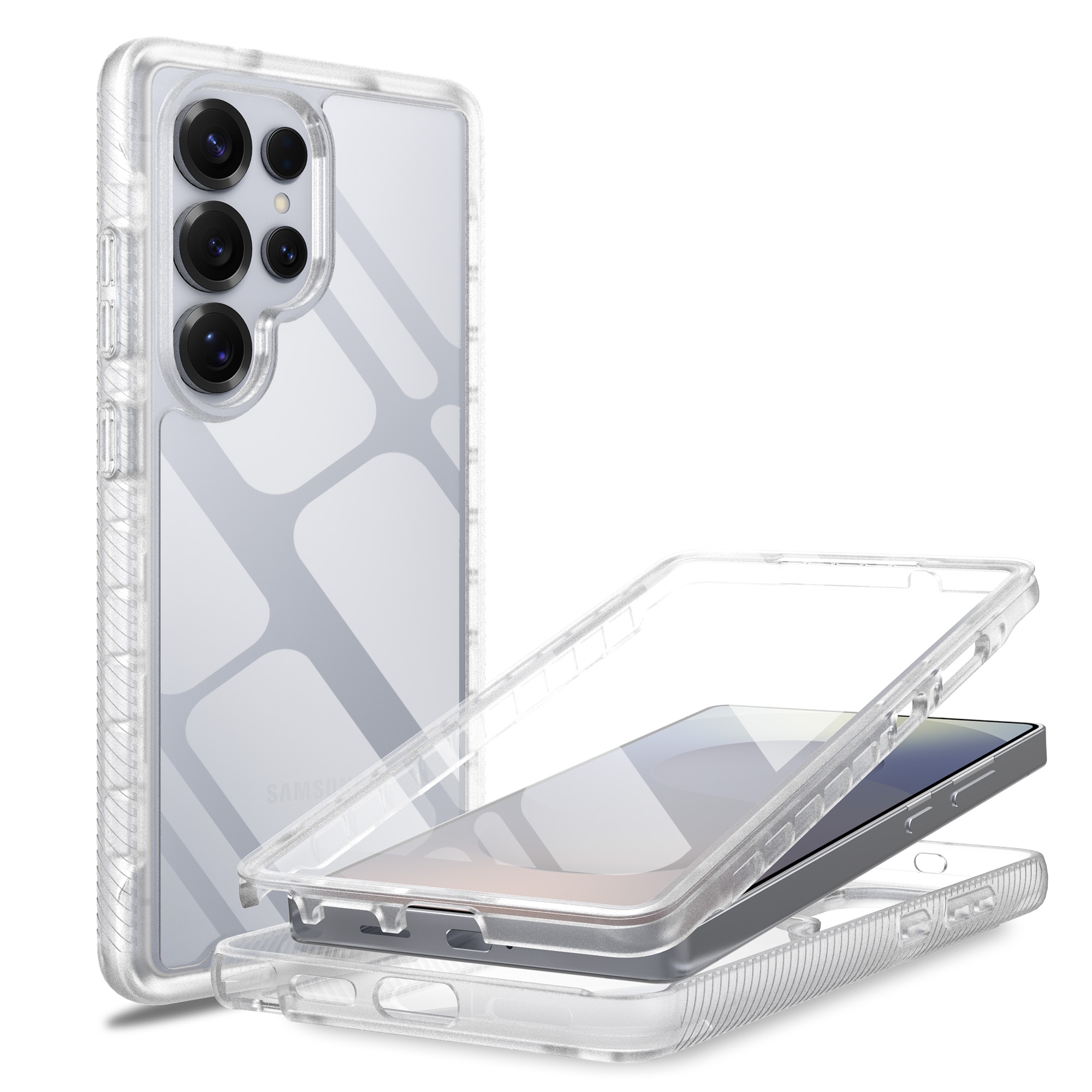 Full Protection Case Samsung Galaxy S25 Ultra Genomskinlig