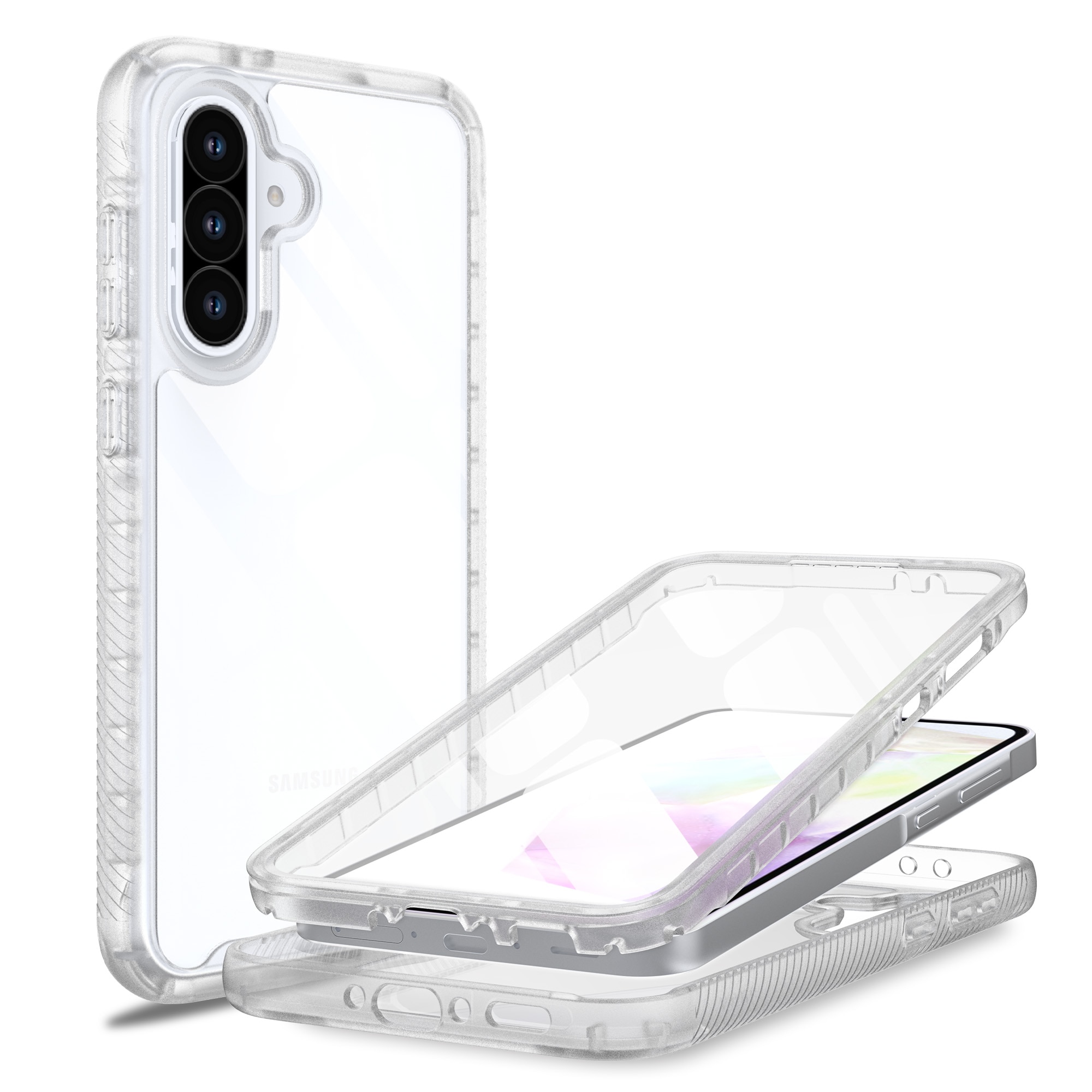 Full Protection Case Samsung Galaxy A56 Genomskinlig