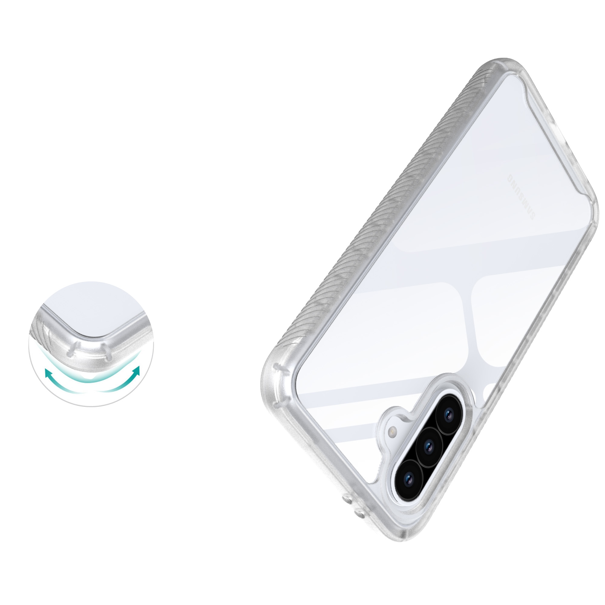 Full Protection Case Samsung Galaxy A56 Genomskinlig