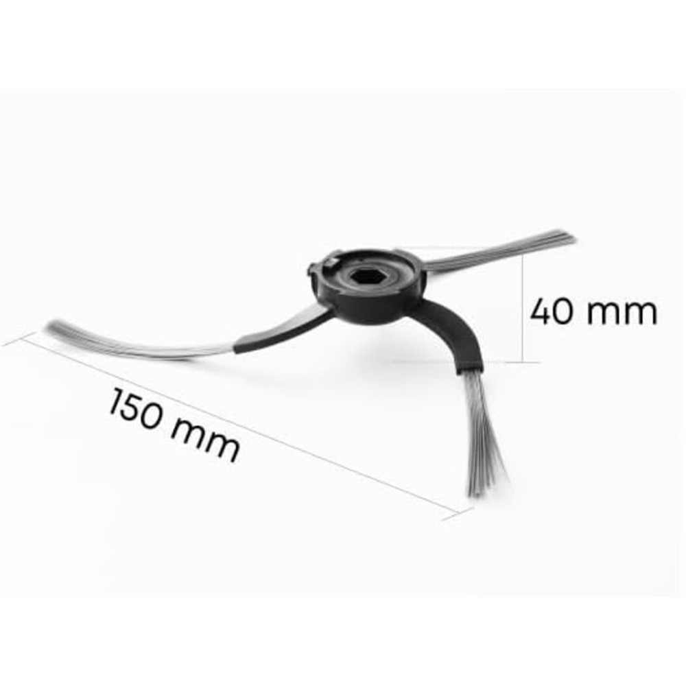 Sidoborste Eufy C10 Svart