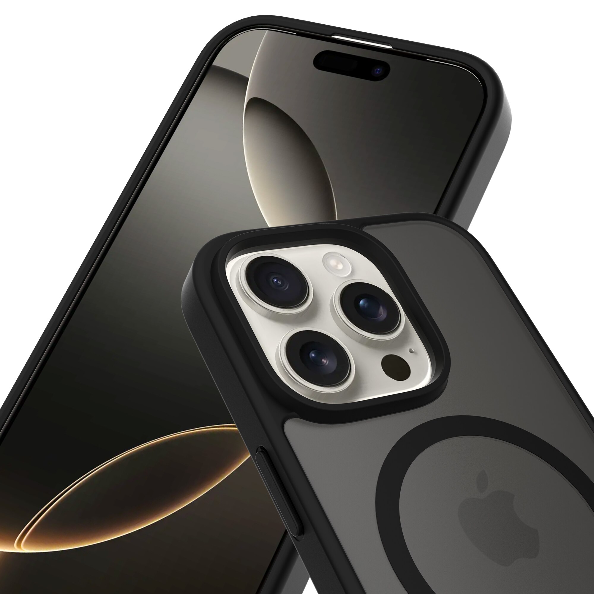 Magnetic Hybrid Skal iPhone 14 Pro Frosted Black