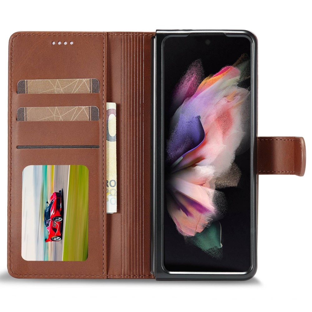 Plånboksfodral Samsung Galaxy Z Fold 4 Brun