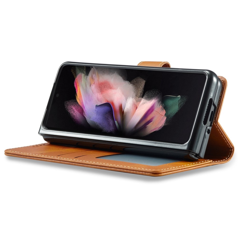 Plånboksfodral Samsung Galaxy Z Fold 4 Cognac