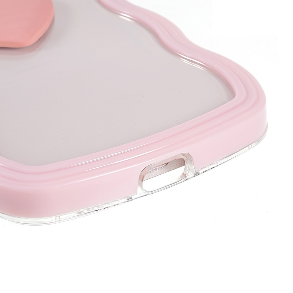 Wavy Edge Heart Skal iPhone 13 rosa