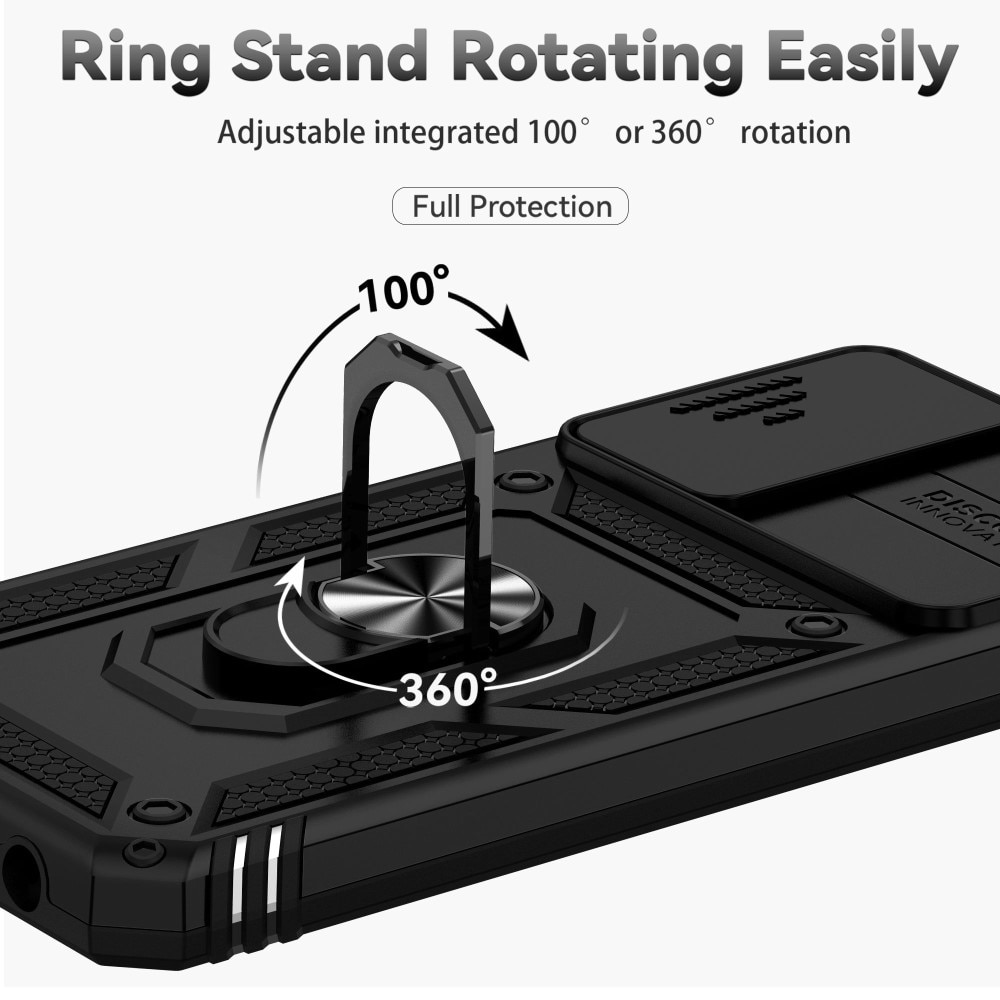 Hybridskal Ring+Kameraskydd Samsung Galaxy A13 svart