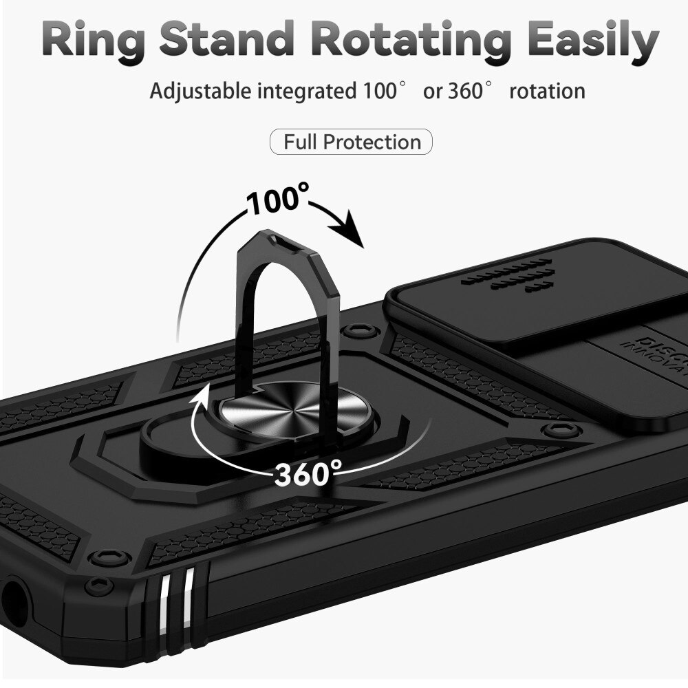 Hybridskal Ring+Kameraskydd Samsung Galaxy A13 svart