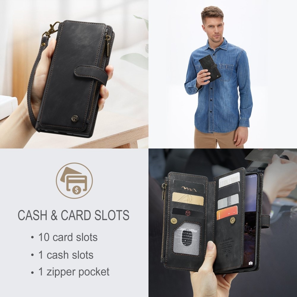 Zipper Plånboksfodral Samsung Galaxy A33 Svart