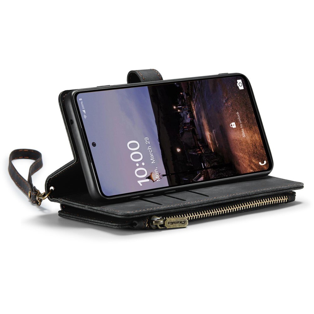 Zipper Plånboksfodral Samsung Galaxy A33 Svart