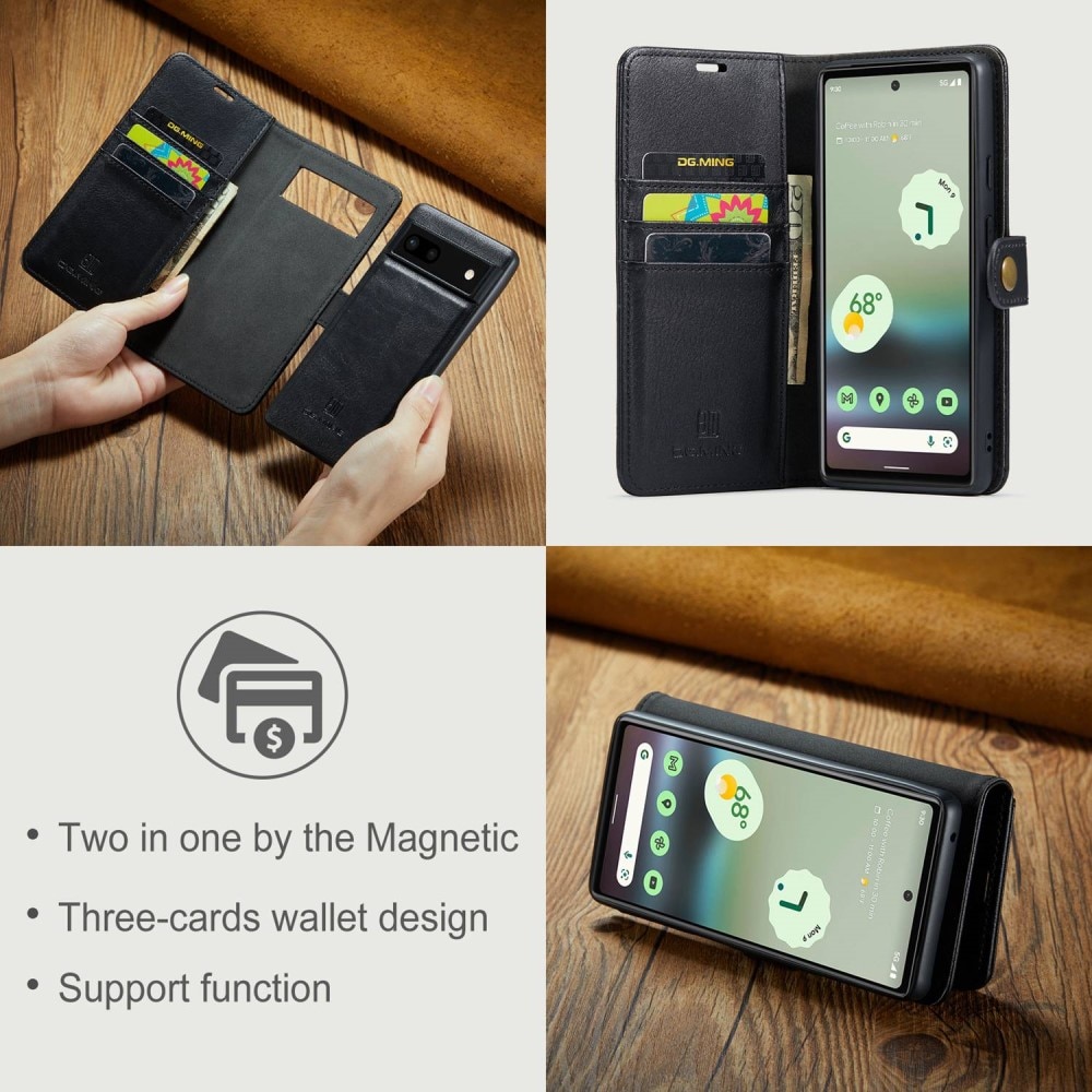 Magnet Wallet Google Pixel 6a Black