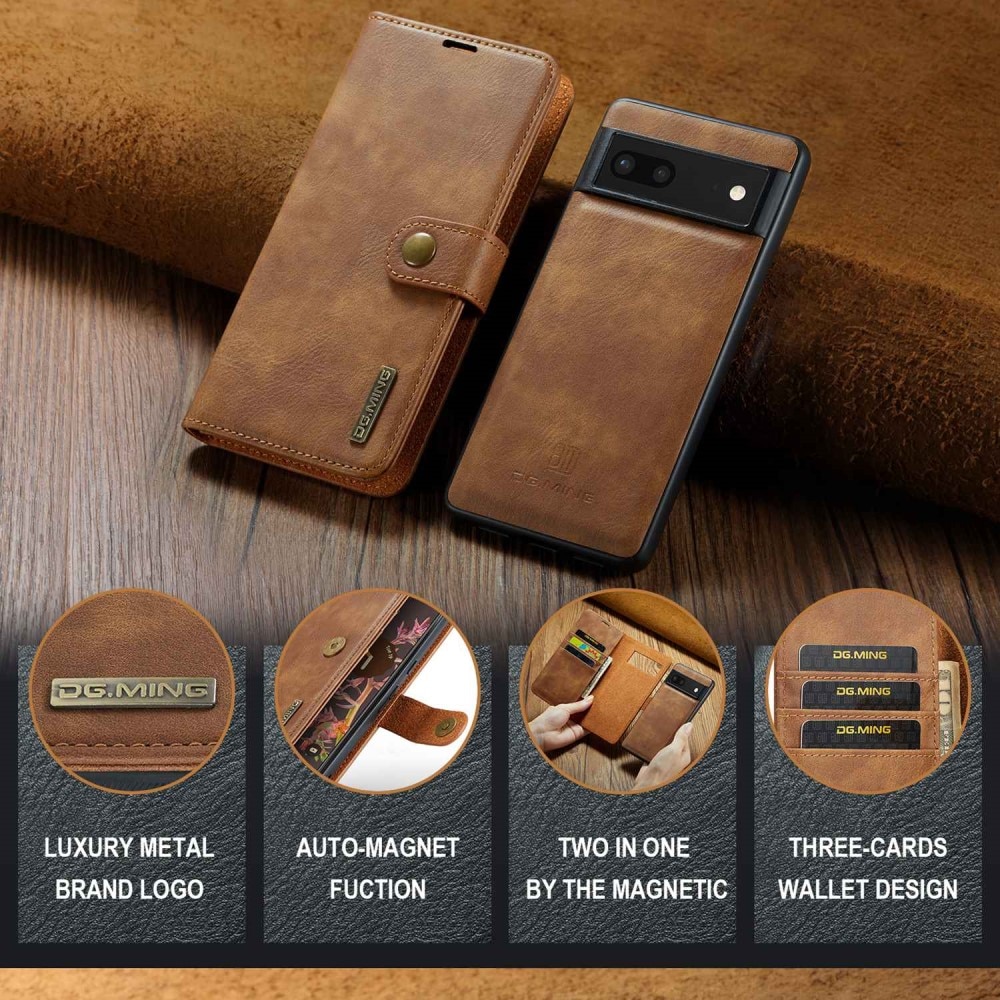 Magnet Wallet Google Pixel 7 Cognac