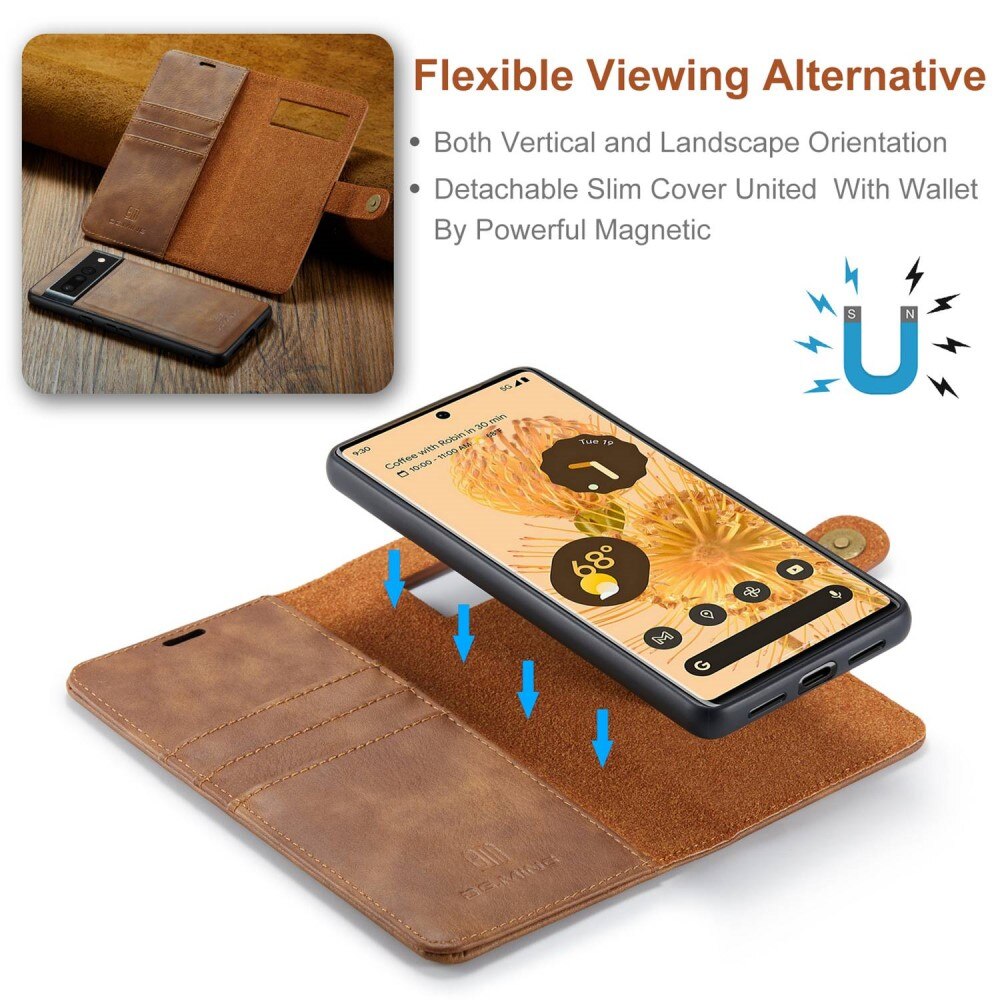 Magnet Wallet Google Pixel 7 Pro Cognac