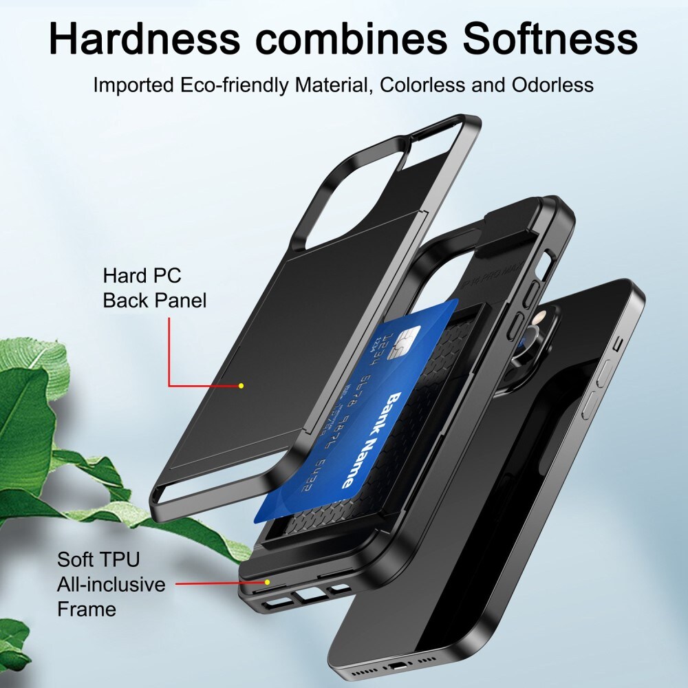 Skal Kortfack iPhone 14 Pro Rosa