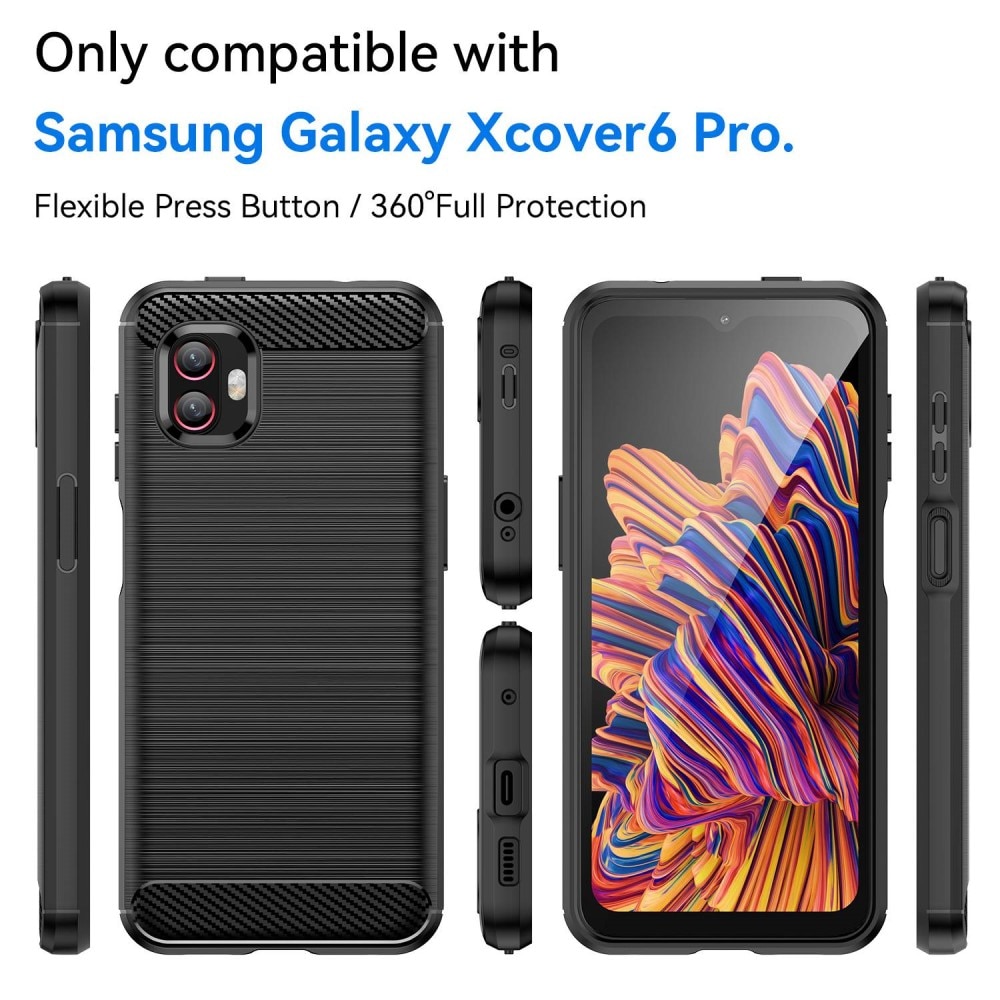 Samsung Galaxy Xcover 6 Pro Skal TPU Brushed Black