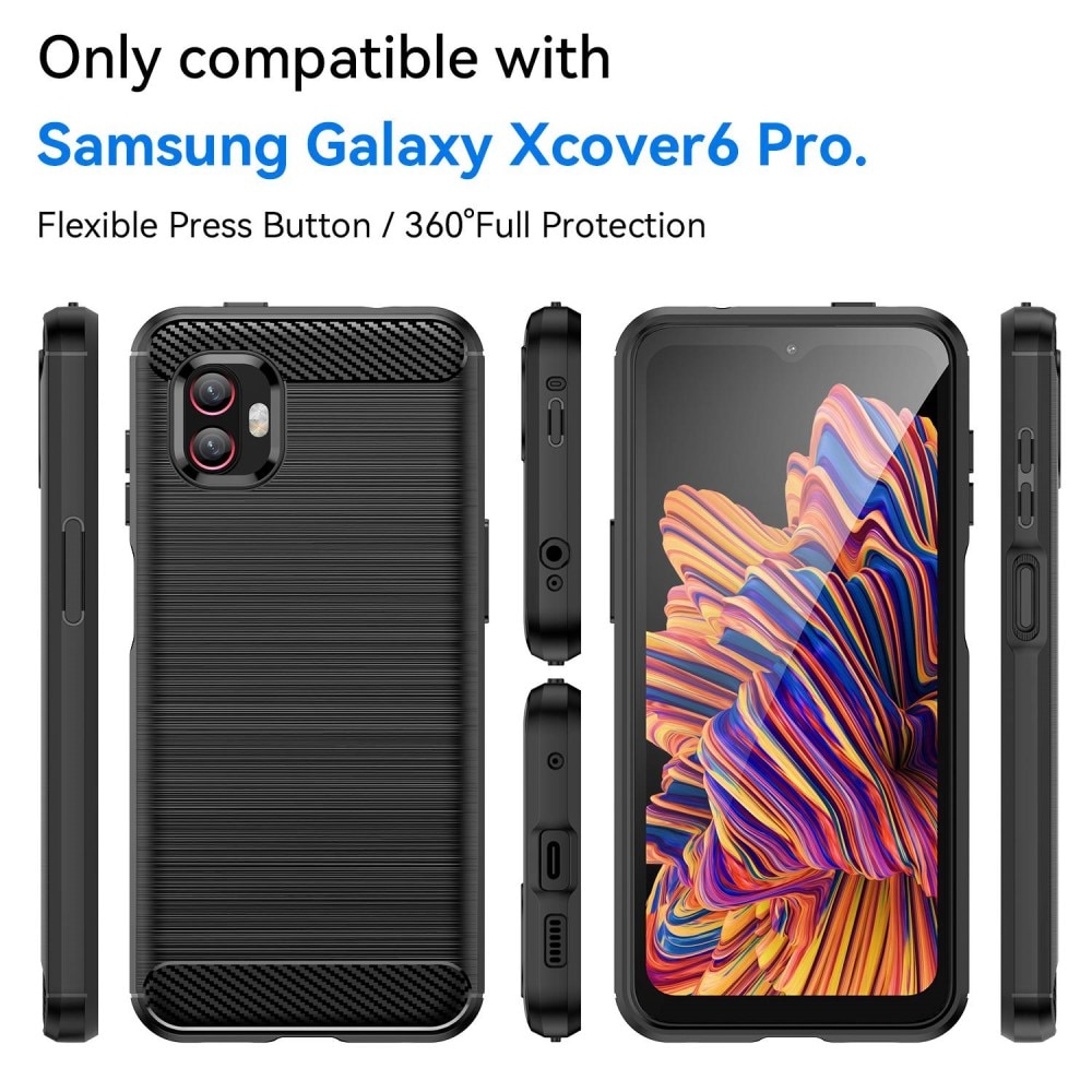 Samsung Galaxy Xcover 6 Pro Skal TPU Brushed Svart