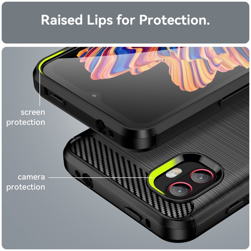 Samsung Galaxy Xcover 6 Pro Skal TPU Brushed Svart