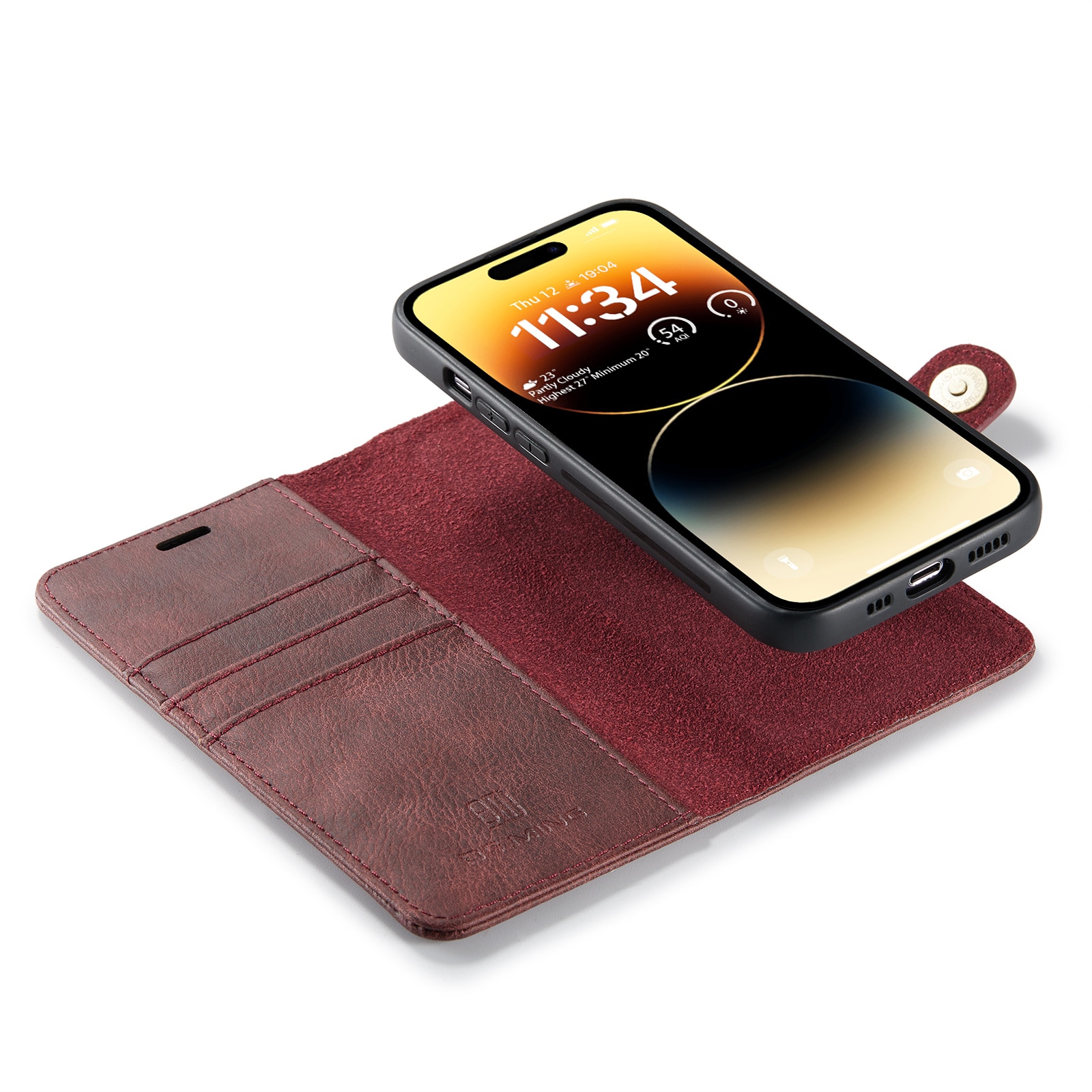 Magnet Wallet iPhone 14 Pro Max Red