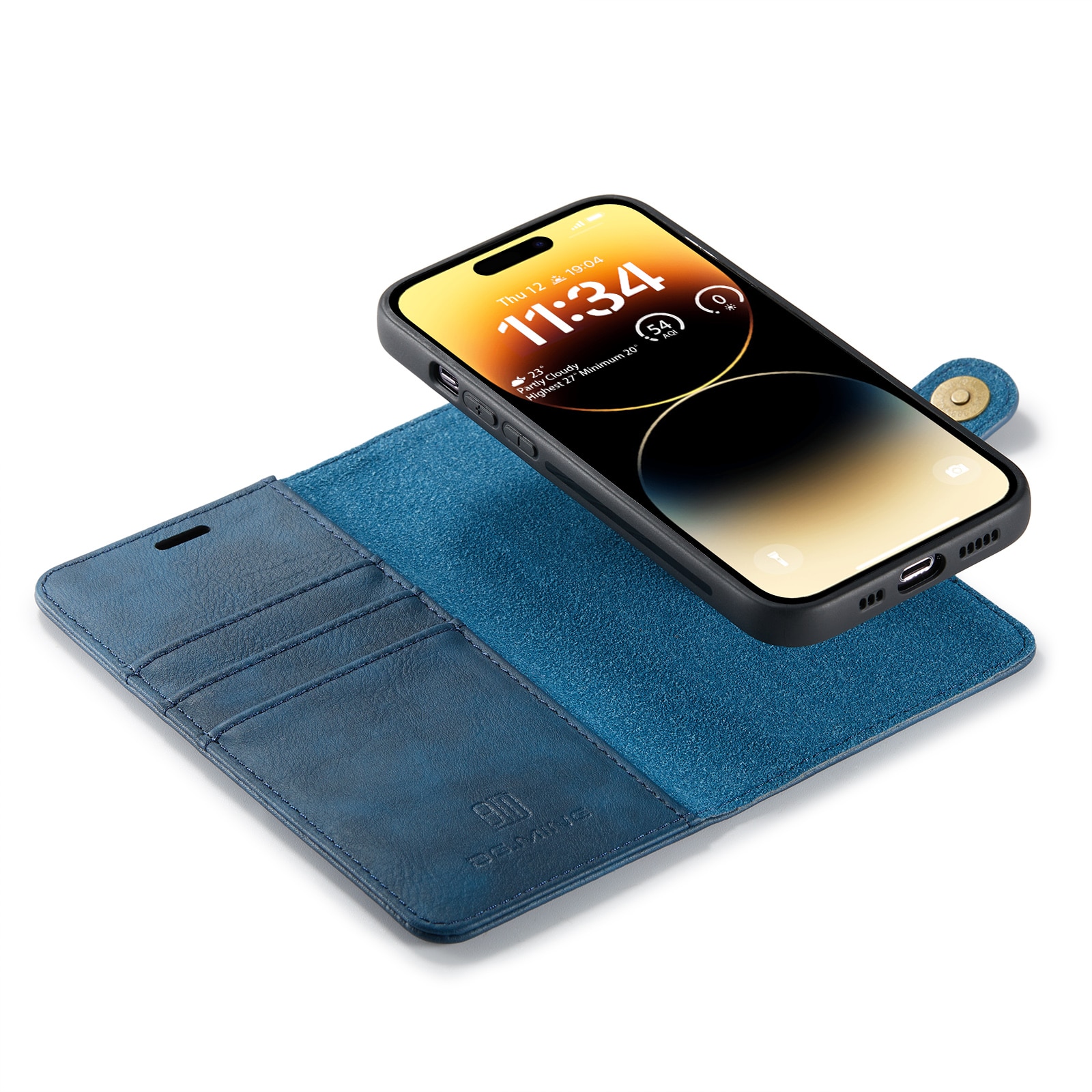 Magnet Wallet iPhone 14 Pro Blue