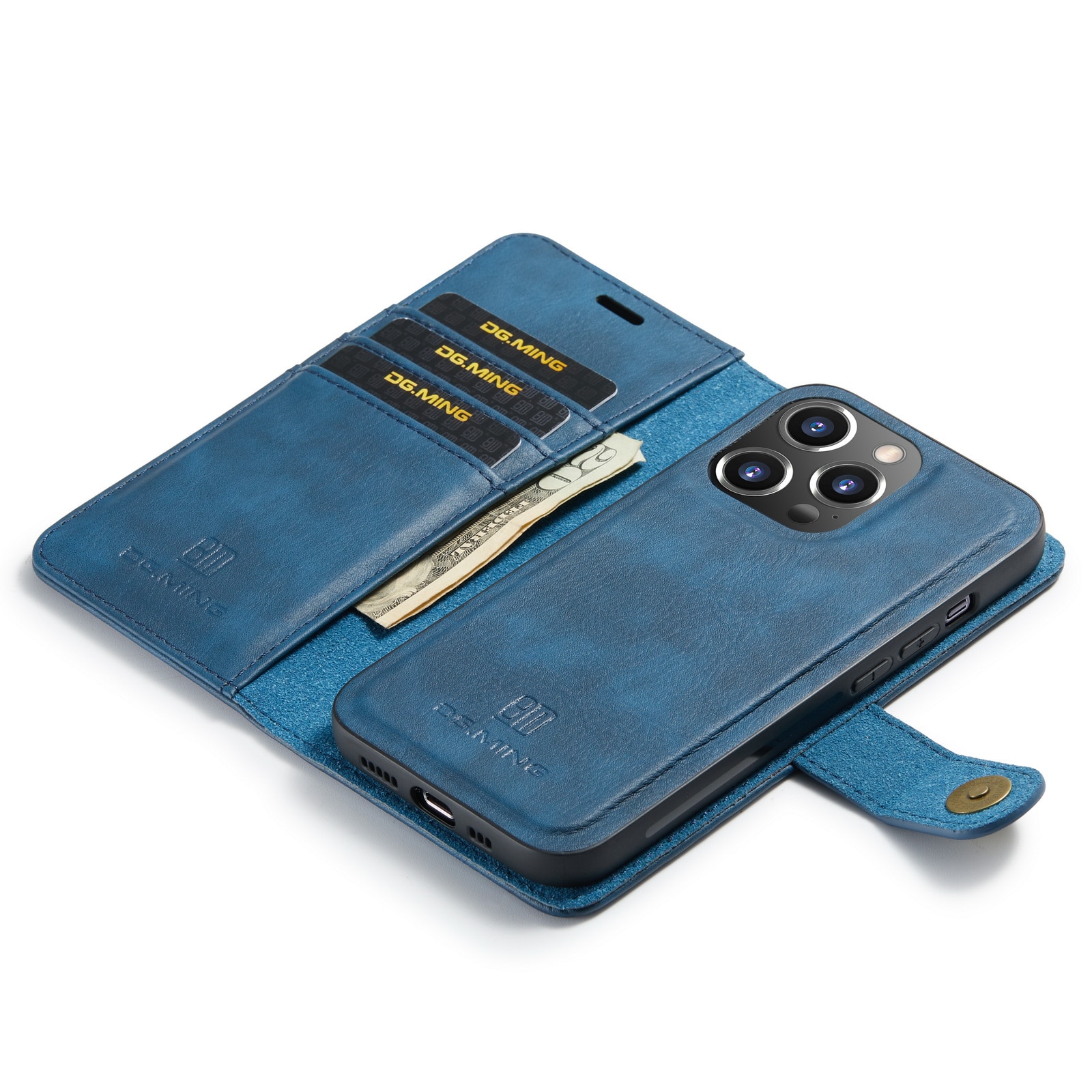 Magnet Wallet iPhone 15 Pro Max Blue