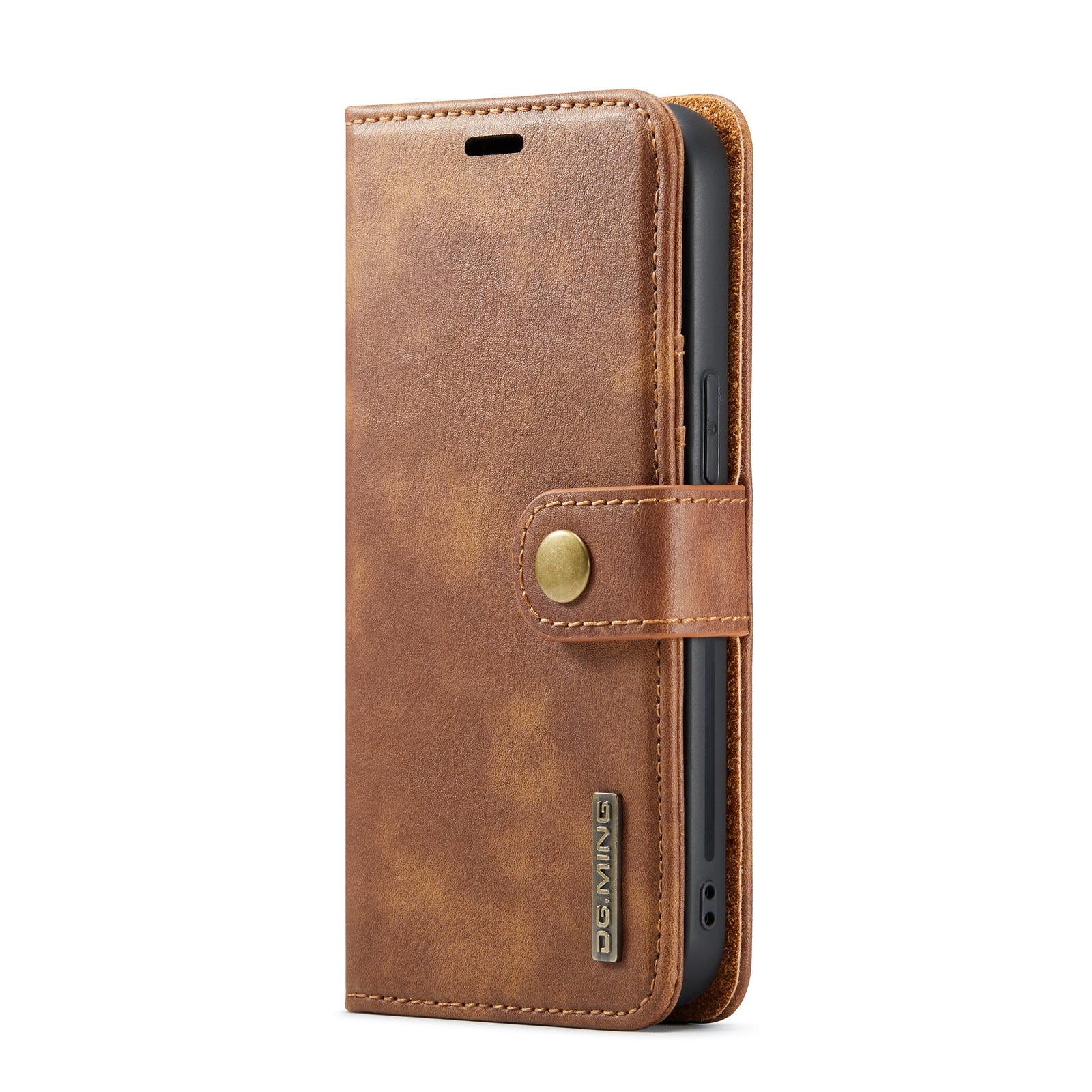 Magnet Wallet iPhone 15 Pro Cognac