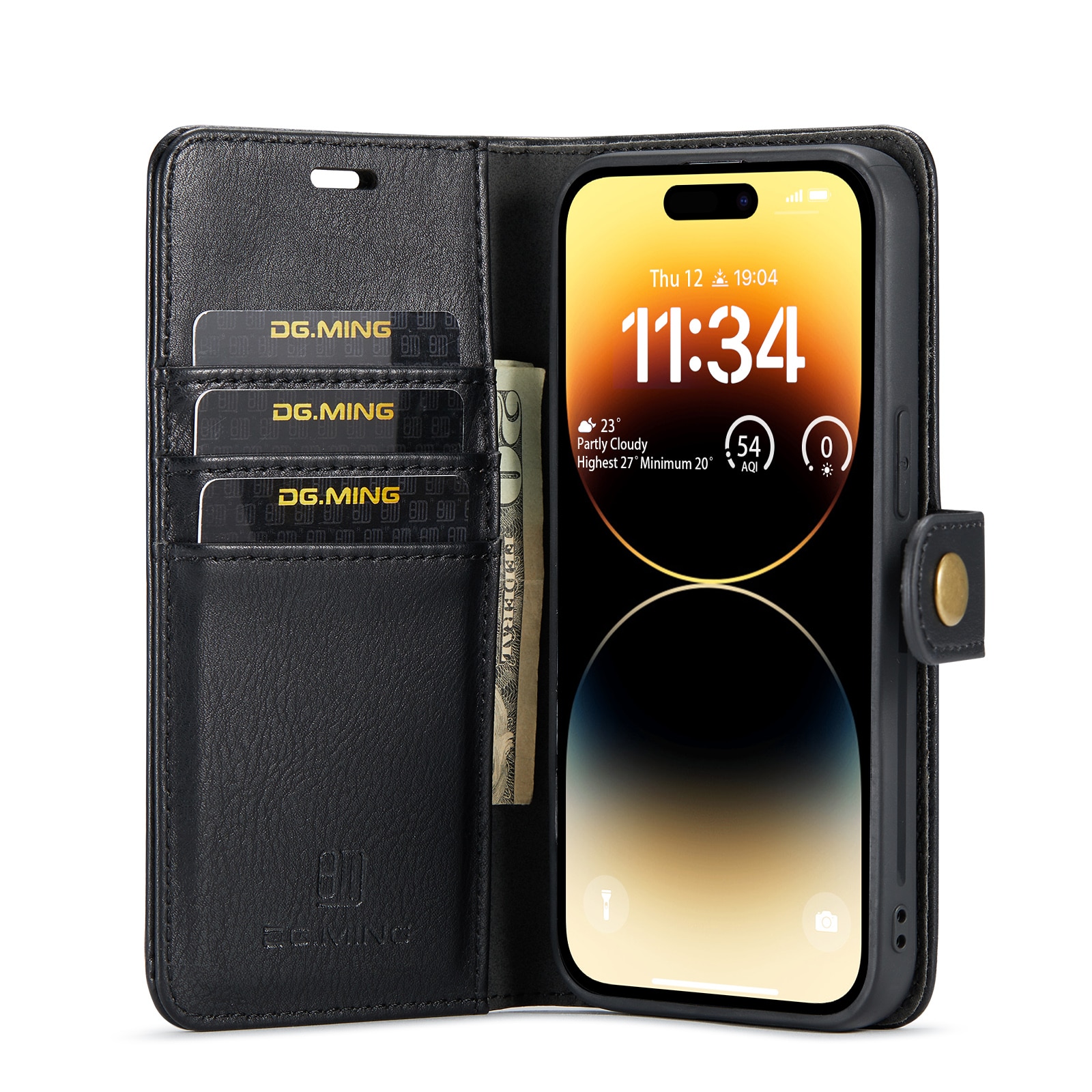 Magnet Wallet iPhone 14 Pro Black