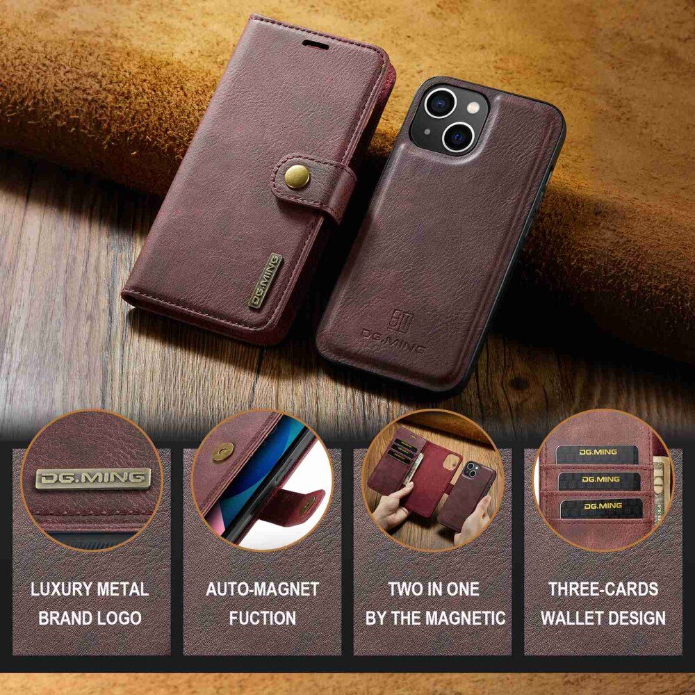 Magnet Wallet Apple iPhone 14 Plus Röd