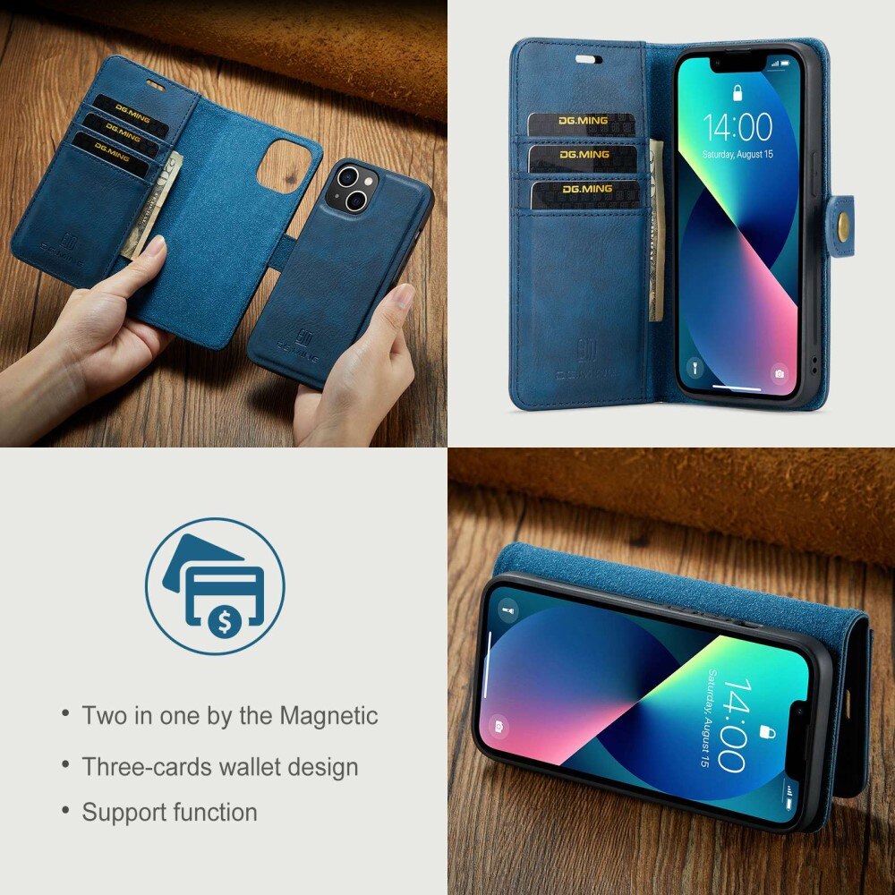 Magnet Wallet iPhone 14 Plus Blue