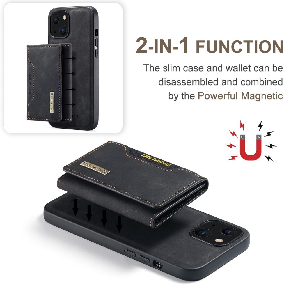 Magnetic Card Slot Case iPhone 15 Black