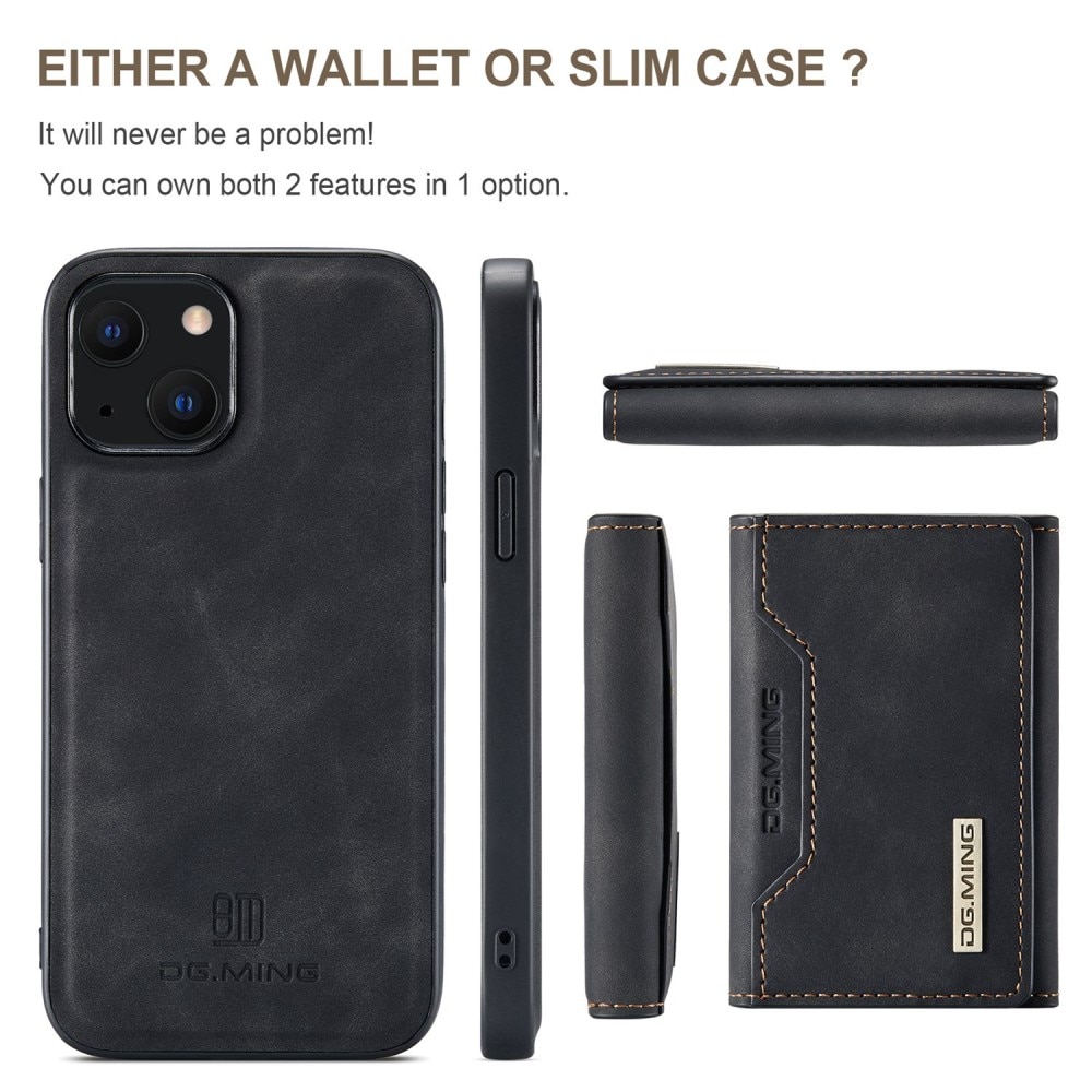 Magnetic Card Slot Case iPhone 15 Plus Black
